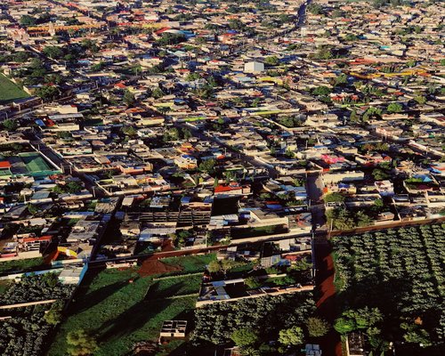 Printed map of Mexico City central streets