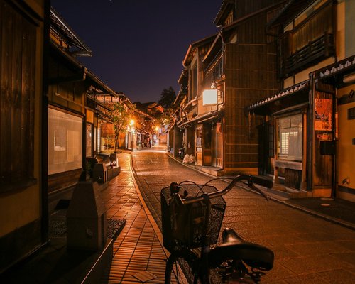 A quiet neighborhood street with flat sidewalks