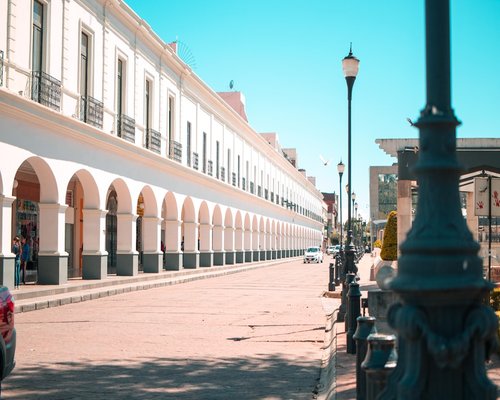 Historic downtown streets of Toluca on a fresh, sunny morning